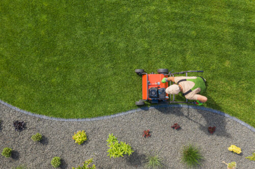 aérateur de pelouse
